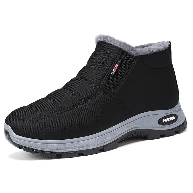 👢【Νέα Άφιξη】Γυναικείες Casual Βαμβακερές Μπότες, με Φόδρα από Φλις και Χοντρό Πέος
