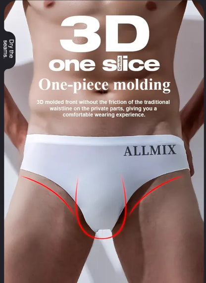【Πακέτο των 5】 【M-2XL】Νέα ανδρικά σλιπ από μετάξι με χαμηλοκάβαλο χωρίς ραφές-【50-90kg】