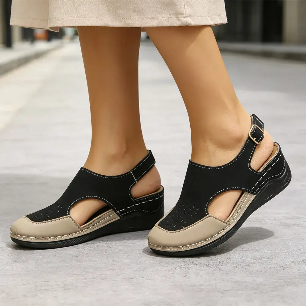 【36-43】👡Modne sandały z przewiewną perforacją i miękką podeszwą