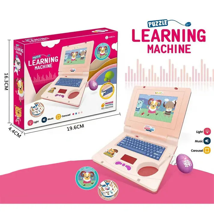 🧸 Interaktivní simulační hra na notebooku - Světla, zvuky a vzdělávací hry - Hravě rozvíjí dětskou kreativitu a motorické dovednosti 🎵