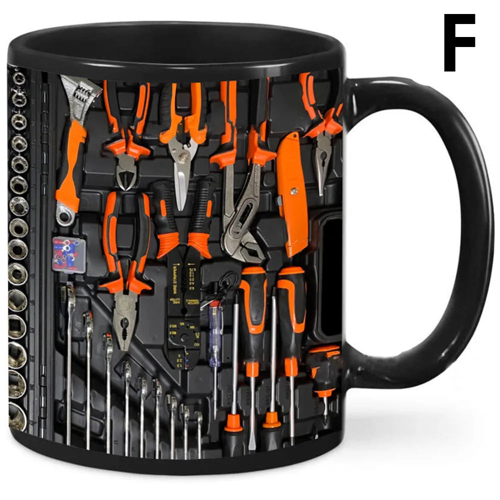🛠️☕Unikalny zestaw narzędzi mechanicznych 3D – kubek na kawę
