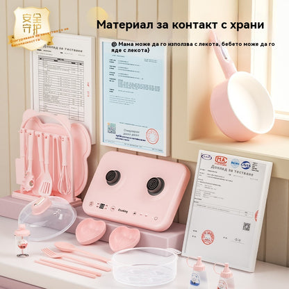🔥 50% ОТСТЪПКА! 🎁 Комплект за готвене за мини кухня за истински деца 🍳✨