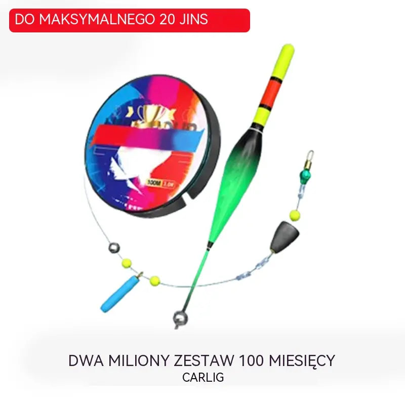 Samoregulujący zestaw spławikowy｜Długie rzuty, automatyczne wykrywanie głębokości, zmieniający kolor sygnał brań