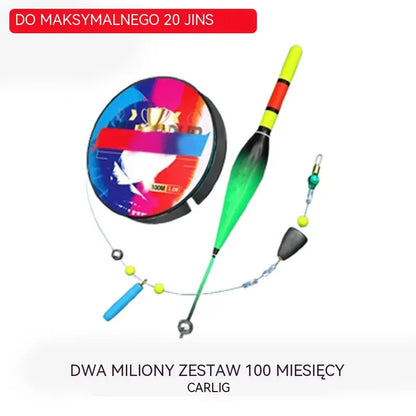 Samoregulujący zestaw spławikowy｜Długie rzuty, automatyczne wykrywanie głębokości, zmieniający kolor sygnał brań