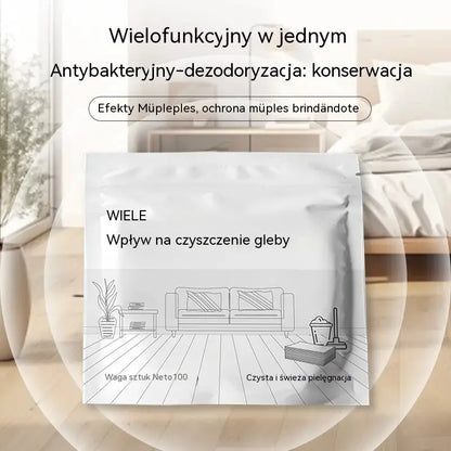 100 sztuk antybakteryjnych i dezodorujących wielofunkcyjnych tabletek czyszczących | Nadaje się do podłóg z twardego drewna, laminowanych, płytek i ścian w kamperach