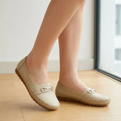 👞【36-43】Damskie płaskie półbuty wsuwane – buty codzienne i wygodne – lekkie i przewiewne.