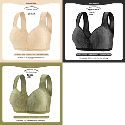 😍👙【3 τεμάχια】【45-85 κιλά】Γυναικείο σουτιέν χωρίς μπανέλα με κλείσιμο μπροστά