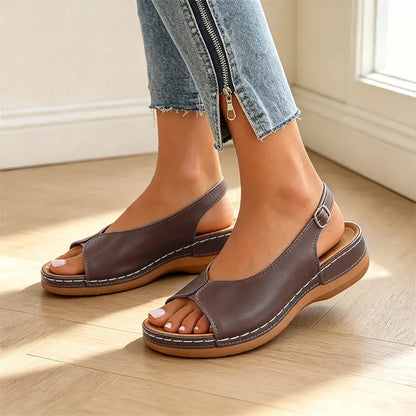 👡 Sandały rzymskie z najwyższej jakości skóry bydlęcej – gruba, anatomiczna podeszwa, szybkie zapięcie na rzep i duże rozmiary 36-43! ☀️✨