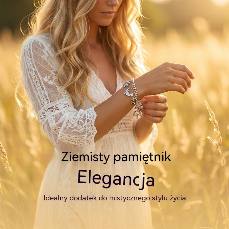 🔥【Kup 1, a 1 dostaniesz gratis!】2 za 99z Bransoletka z zawieszkami w stylu vintage o mistycznym charakterze dla kobiet – biżuteria w stylu niebiańskim, gotyckim i boho 🔮✨