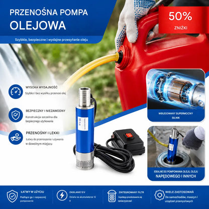 Nowa pompa olejowa Denaqi 21 V na baterię litową, pompa do oleju i wody o podwójnym zastosowaniu, bateria litowa