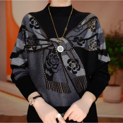 🔥【Kupite 1, dobijte 1 gratis】🔥【M~5XL】✨Novi jesensko/zimski dvostrani njemački flis topli, široki ženski pulover s printom