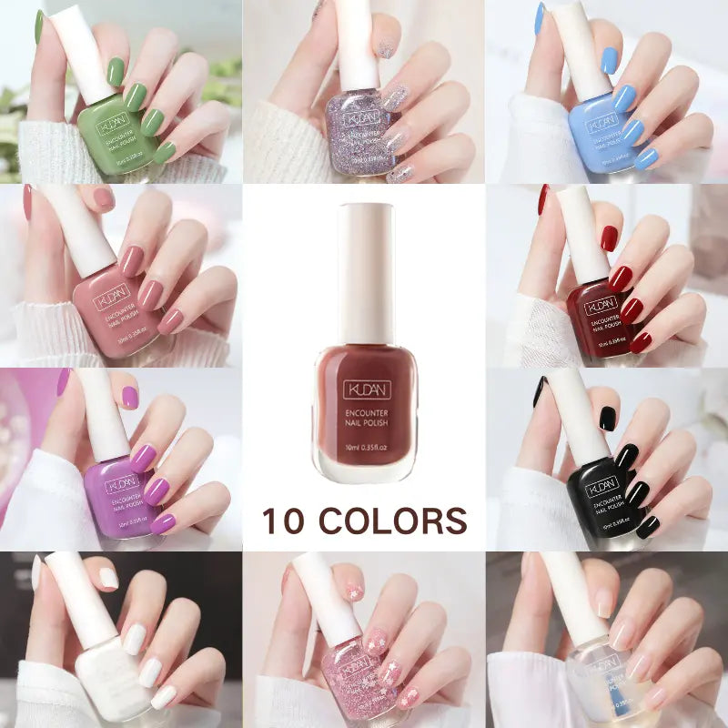 🔥✨【Compra 2, llévate 3 gratis】💅🌈Esmalte de uñas removible, de secado rápido y sin horno