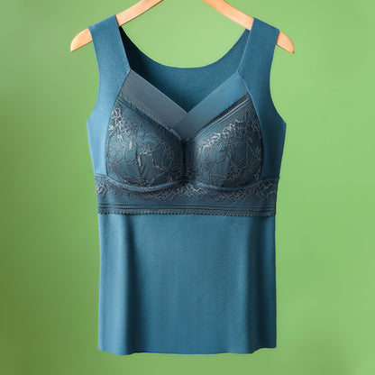 【L-4XL】Δαντελένιο σουτιέν τύπου camisole με εξαιρετικό σχέδιο στην πλάτη· ανασηκώνει και συγκεντρώνει αποτελεσματικά το στήθος, αποτρέποντας τη χαλάρωση ✅【Συνιστάται από γιατρούς】