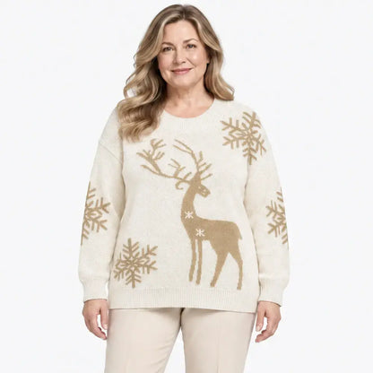 【XS-3XL/6 kolory】2026 Jesień/Zima Nowy styl Deer Jacquard Crew Neck Okrycie wierzchnie sweter