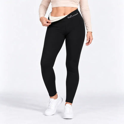 【S-2XL/4 kolory】Grube legginsy z wełny jagnięcej z podszewką z polaru, z wysokim stanem, idealne na jesień i zimę