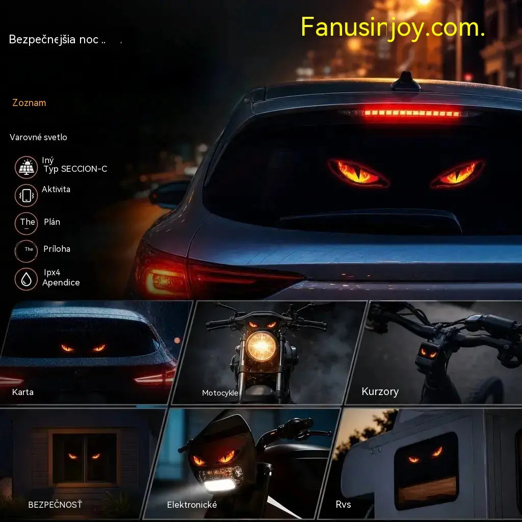 🚗👀 Solárne LED výstražné svetlo do auta | Priťahuje všetku pozornosť a zlepšuje bezpečnosť jazdy: Bezdrôtové, s automatickou detekciou a univerzálnou aplikáciou ✨