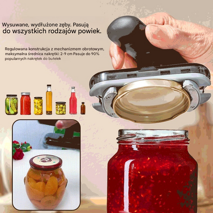 🎁50% RABATU🔥2 za 89 zł. 【Kup jeden, a drugi dostaniesz gratis🔥】Multifunkcyjny Otwieracz do Puszek i Butelek ze Stali Nierdzewnej – Regulowany i Obracający się