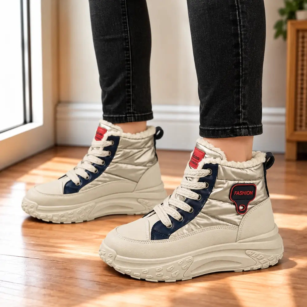 👟【35-40】Damskie zimowe buty za kostkę z grubą futrzaną wyściółką i amortyzującymi podeszwami – ciepłe obuwie w sportowym stylu🥰