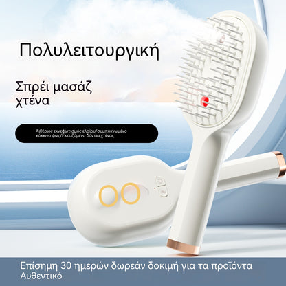 💖💨Μια χτένα με λειτουργία ψεκασμού με ένα κουμπί για να αποτρέπει αποτελεσματικά το μπέρδεμα των μαλλιών.