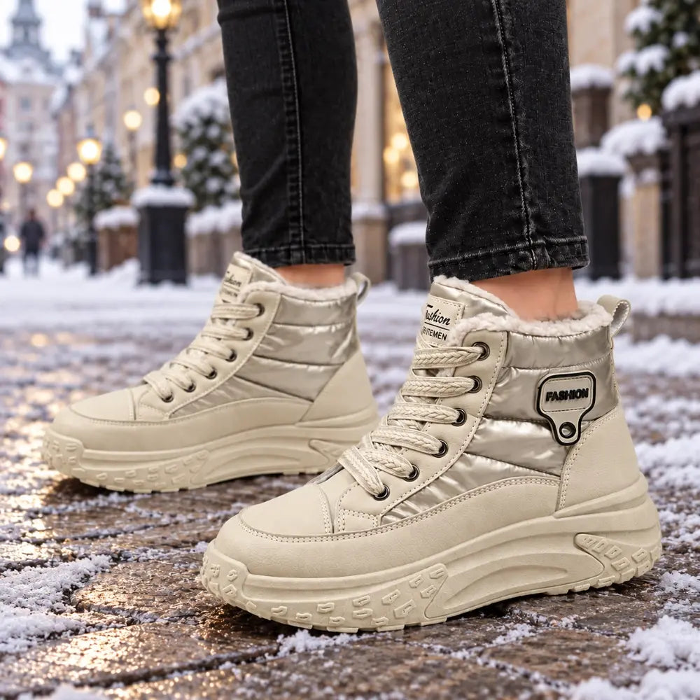 👟【35-40】Damskie zimowe buty za kostkę z grubą futrzaną wyściółką i amortyzującymi podeszwami – ciepłe obuwie w sportowym stylu🥰