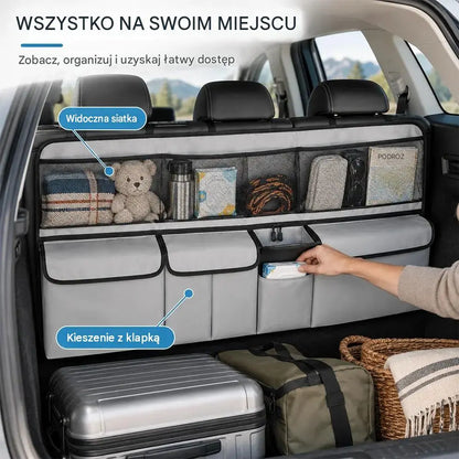 🚗 Wiszący organizer do bagażnika – zwolnij miejsce na podłodze bagażnika i zachowaj porządek! ✨📦
