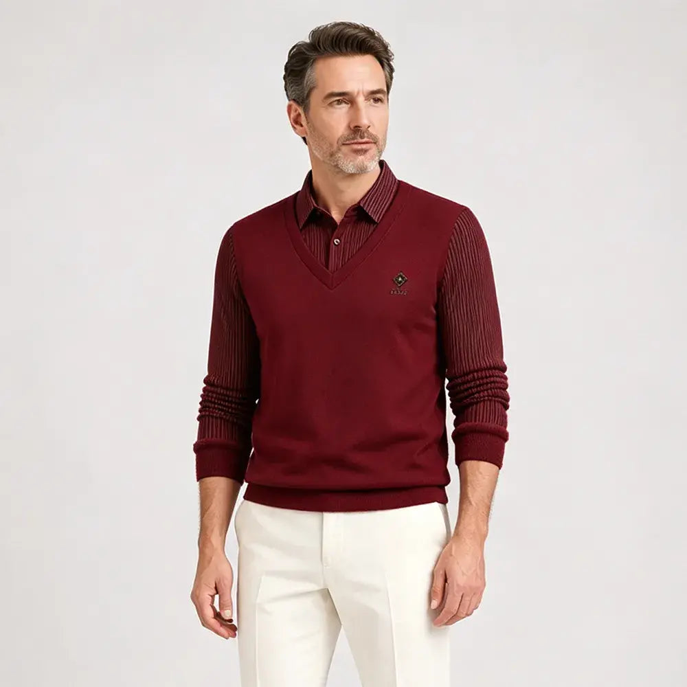 👔🔥【M-4XL】Nowa męska koszulka polo w średnim wieku, zimowa, plus size, z kołnierzykiem i podszewką z polaru.