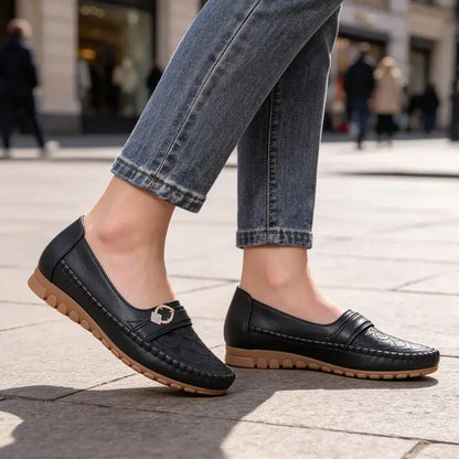 【36-43】Nowe damskie buty w stylu retro – ażurowe, z haftem i perforacją, oddychające, idealne na co dzień