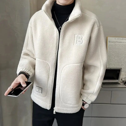 ⛄【L-6XL】Chaqueta de forro polar de invierno, abrigo de algodón, abrigo acolchado de lana de oveja, abrigo cálido
