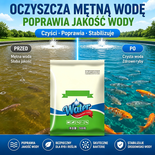 🐟 【Kup 1, a 1 dostaniesz gratis 】500 g Premium Pond Powder | Klarowanie wody i kontrola glonów 🌊