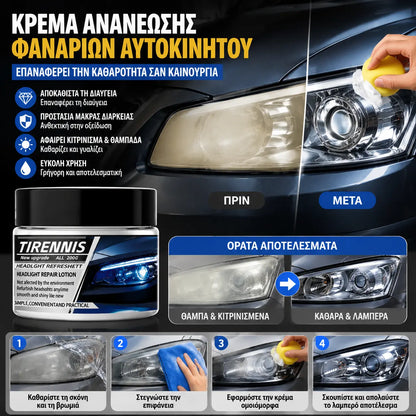 🚗💡Κιτ αποκατάστασης προβολέων για κιτρινισμένα και ομιχλώδη φώτα