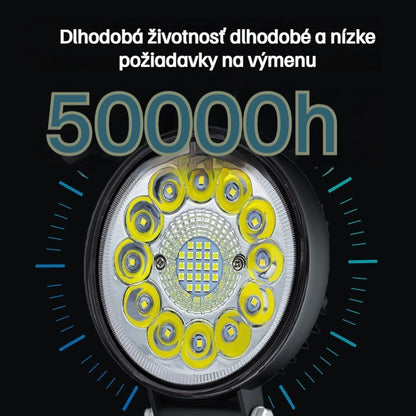 🚨💡【Kúpte 1 a získajte 1 zadarmo】99W okrúhle LED svetlomety pre upravené vozidlá, pomocné svetlomety pre terénne vozidlá