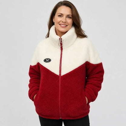 🔥🐏【M-4XL】Bawełniana kurtka zimowa, gruba podszewka z owczego futra, ciepły płaszcz