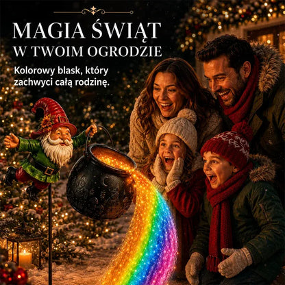 🎅Świąteczne lampki LED 3D w kształcie Świętego Mikołaja – żywiczne, świecące latarnie – dekoracja ogrodu i patio