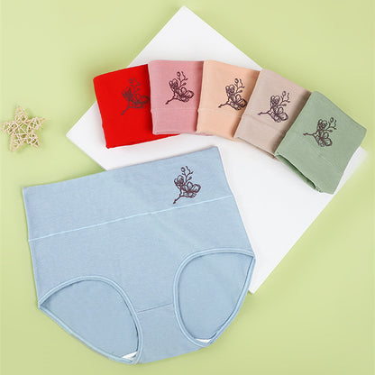 💖Último día 50% de descuento - 【6 gratis】Bragas de algodón puro de talla grande de cintura alta para levantar la cadera [40-100 KG]