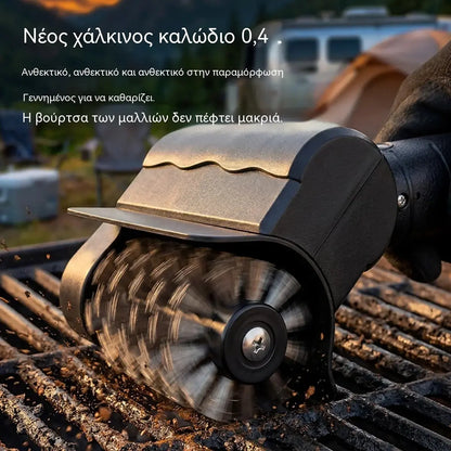 🔋🧹 Ασύρματη ηλεκτρική βούρτσα καθαρισμού μπάρμπεκιου – Μπαταρία λιθίου, πολυλειτουργική και εύχρηστη 🔥🍖