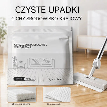 100 sztuk antybakteryjnych i dezodorujących wielofunkcyjnych tabletek czyszczących | Nadaje się do podłóg z twardego drewna, laminowanych, płytek i ścian w kamperach