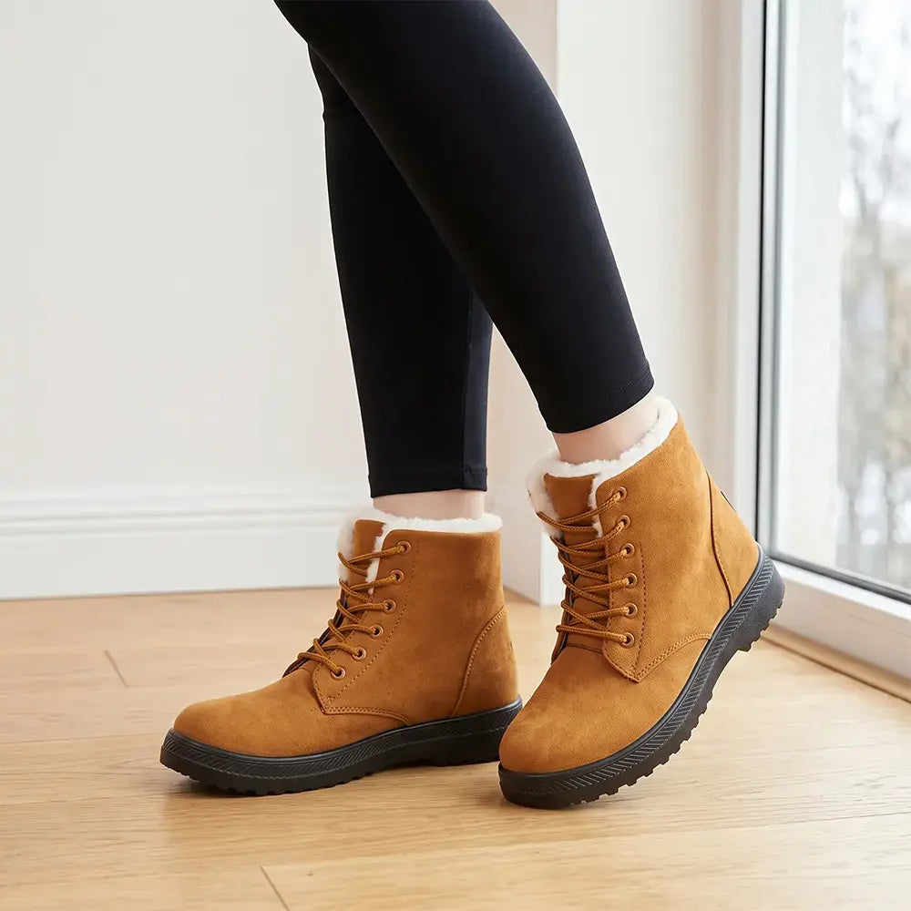 ✨【36-44】Ocieplane polarem, pogrubione zimowe buty typu Martens--Pogrubiona pluszowa podszewka zatrzymująca ciepło jesienią i zimą.