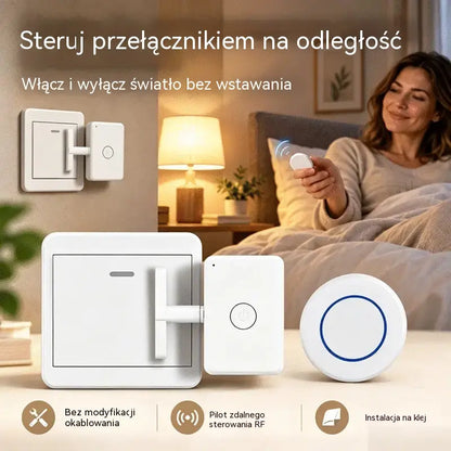 📱💡Inteligentny sterownik bezprzewodowy do zdalnego włączania i wyłączania oświetlenia, bez konieczności prowadzenia przewodów.