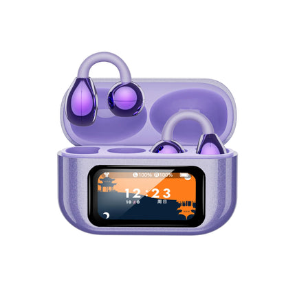 1 τεμάχιο 30  ευρώ 🎧Ασύρματα ακουστικά Bluetooth τύπου clip, αθλητικά ακουστικά με έγχρωμη οθόνη LCD