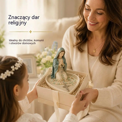 ✝️ Świetna oferta: 50% zniżki – ceramiczna taca z wizerunkiem Matki Boskiej „Graceful Faith” do przechowywania różańców lub pamiątek.