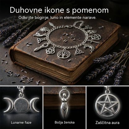 Starinska zapestnica z mističnim pridihom za ženske – nebeški, gotski in boemski nakit 🔮✨