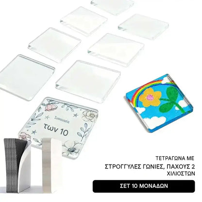 Ένα σετ κοστίζει 27 ευρώ🧲✨ Σετ DIY με διαφανείς μαγνήτες ψυγείου | Δημιουργήστε τις δικές σας αναμνήσεις