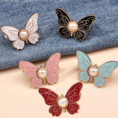 🌸🦋 KUP 5, OTRZYMAJ 5 GRATIS 🎁💜 Regulowana klamra do paska w kształcie motyla, odpinana konstrukcja: bez użycia narzędzi, idealna do jeansów, spódnic i sukienek ✨👗💃