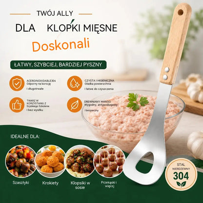 🍖 【2 sztuki】Forma do klopsików ze stali nierdzewnej 304 – idealna do przygotowywania klopsików mięsnych i rybnych, idealna do gotowania w domu 🥄