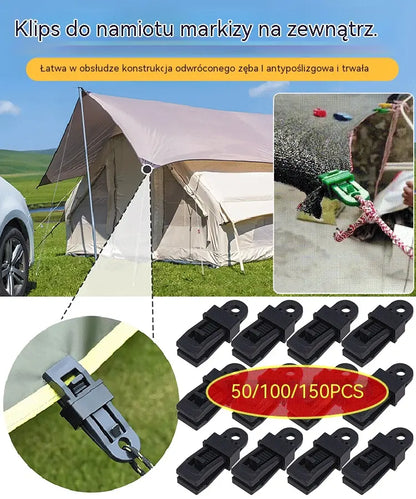 🔥💥【 50 szt】--- 109 zł🏡🌿[50szt.] Klipsy mocujące do siatek przeciwsłonecznych, klipsy mocujące do namiotów