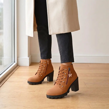 【35-42】2026 Nowe buty damskie na wysokim obcasie z bocznym zamkiem