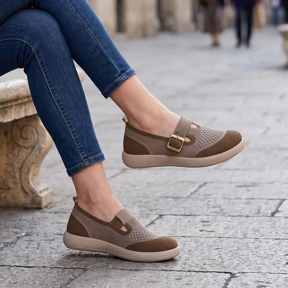 【36-41】Lekkie buty damskie na miękkiej podeszwie – wsuwane, wygodne, dla mam, na co dzień