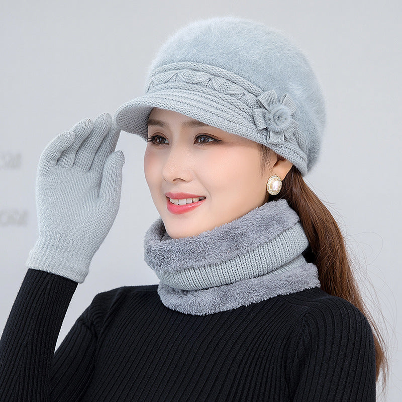 💥 50% SLEVA⛄【Čepice+Šála+Rukavice】Stylová a pohodlná plyšová čepice na podzim a zimu – ideální pro chladné dny!