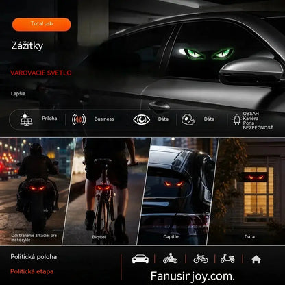 🚗👀 Solárne LED výstražné svetlo do auta | Priťahuje všetku pozornosť a zlepšuje bezpečnosť jazdy: Bezdrôtové, s automatickou detekciou a univerzálnou aplikáciou ✨