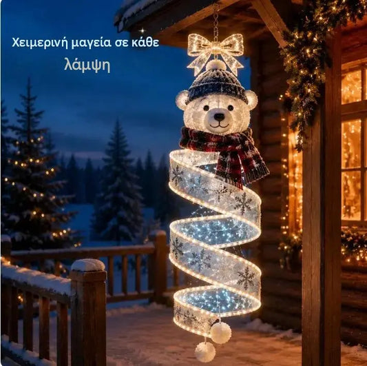 🎄 Μια συλλογή από σπειροειδή κρεμαστά φωτιστικά LED με χριστουγεννιάτικη μαγεία ✨